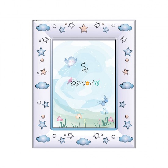 Κορνίζα με Σχέδιο Συννεφάκια και Άστερια