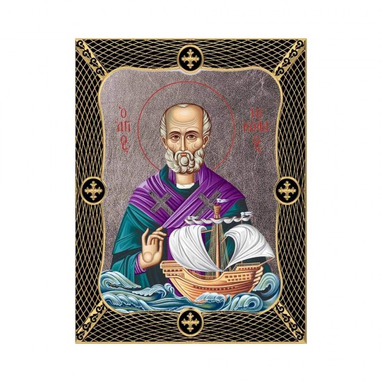 Αγιος Νικόλαος  Κανονική Μεταξοτυπία με Πλέγμα Στεφάνι