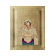 Παναγία Επτάσπαθη Κανονική Μεταξοτυπία σε Ένσκαπτο Ξύλο