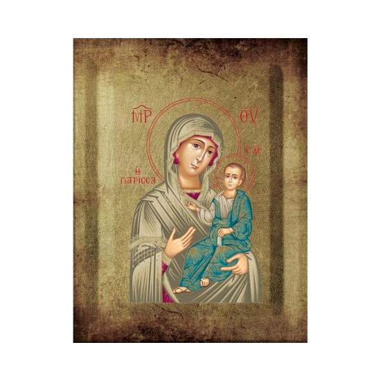 Παναγία Ρόδον το Αμάραντον σε Ένσκαπτο Ξύλο