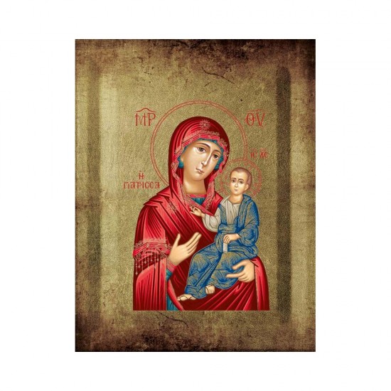 Παναγία Ρόδον το Αμάραντον σε Ένσκαπτο Ξύλο