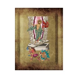 Ανάσταση Μεταξοτυπία με Παλαίωση σε Ένσκαπτο Ξύλο