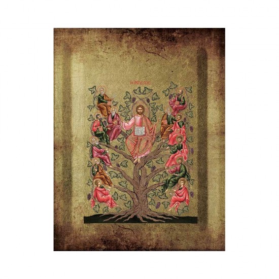 Αμπελος Μεταξοτυπία με Παλαίωση σε Ένσκαπτο Ξύλο