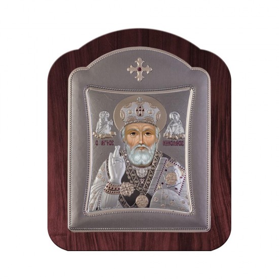 Αγιος Νικόλαος με Μοντέρνο Κανονικό Στεφάνι