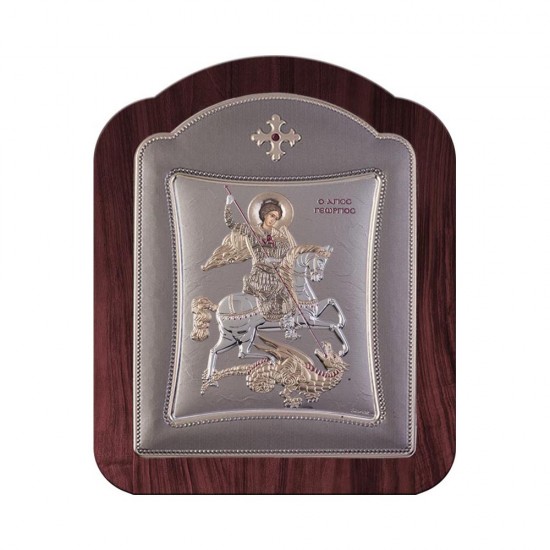 Αγιος Γεώργιος με Μοντέρνο Κανονικό Στεφάνι