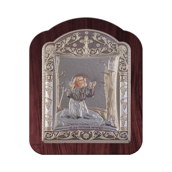 Αγιος Σεραφείμ με Κλασικό Κανονικό Στεφάνι