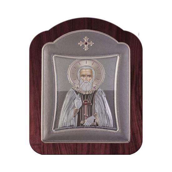 Αγιος Σέργιος με Μοντέρνο Κανονικό Στεφάνι και Τζάμι