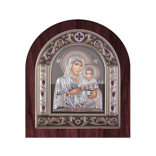 Παναγία Ιεροσολυμίτισσα με Κλασικό Κανονικό Στεφάνι και Τζάμι