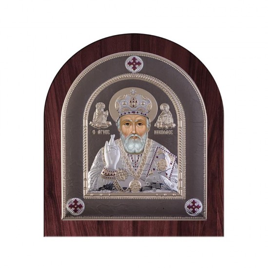 Αγιος Νικόλαος με Μοντέρνο Κανονικό Στεφάνι