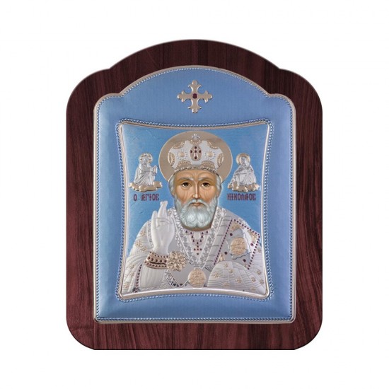 Αγιος Νικόλαος με Μοντέρνο Κανονικό Στεφάνι