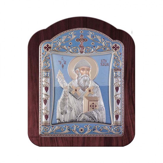 Αγιος Σπυρίδων με Κλασικό Κανονικό Στεφάνι και Τζάμι