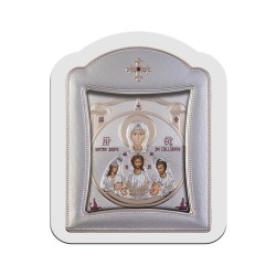 Παναγία των Παρισίων με Μοντέρνο Κανονικό Στεφάνι και Τζάμι