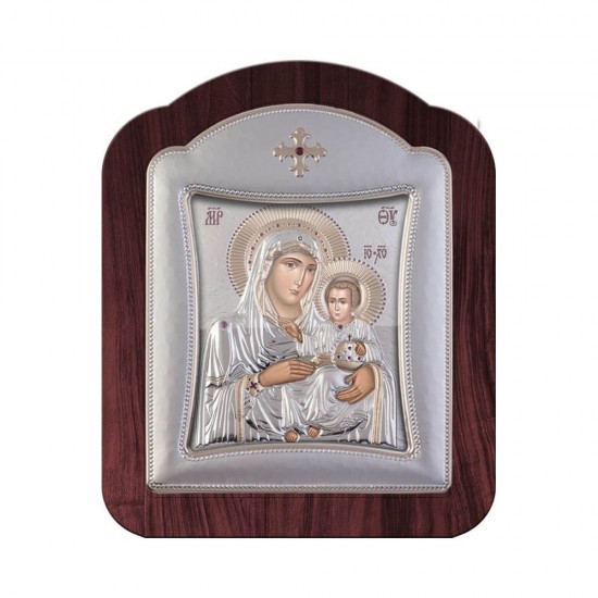 Παναγία Ιεροσολυμίτισσα με Μοντέρνο Κανονικό Στεφάνι και Τζάμι