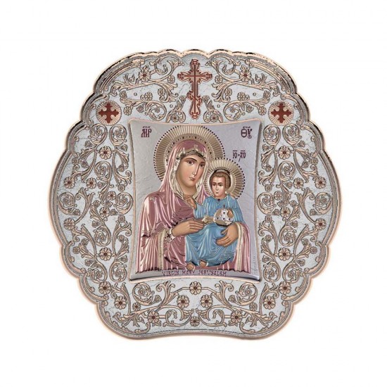 Παναγία Ιεροσολυμίτισσα με Κλασικό Στρογγυλό Στεφάνι