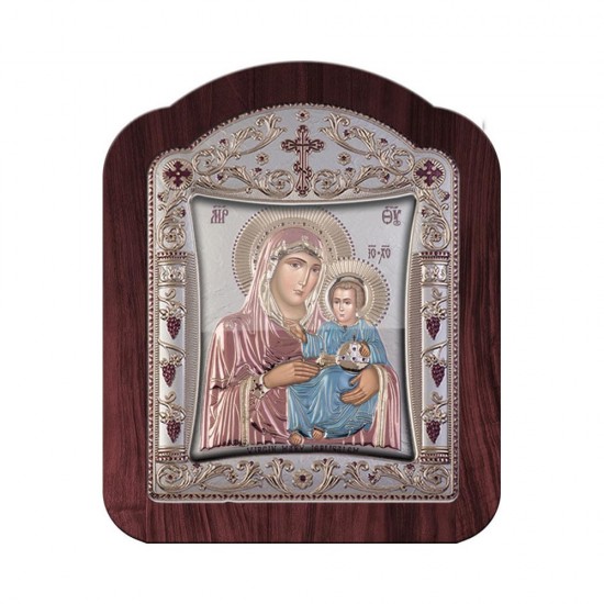 Παναγία Ιεροσολυμίτισσα με Κλασικό Κανονικό Στεφάνι και Τζάμι