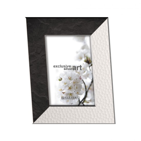 Κορνίζα Επισμαλτωμένη K3004 Σφυρίλατο-Γρανίτης Μαύρο