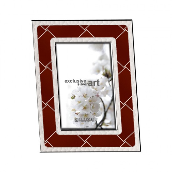 Κορνίζα Επισμαλτωμένη K4001 Κάδρο-Ακτίνα Κόκκινο