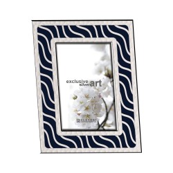 Κορνίζα Επισμαλτωμένη K4002 Κάδρο-Κύμα Μπλε