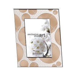 Κορνίζα Επισμαλτωμένη K5001 Κύκλοι-Ακτίνα Μπεζ