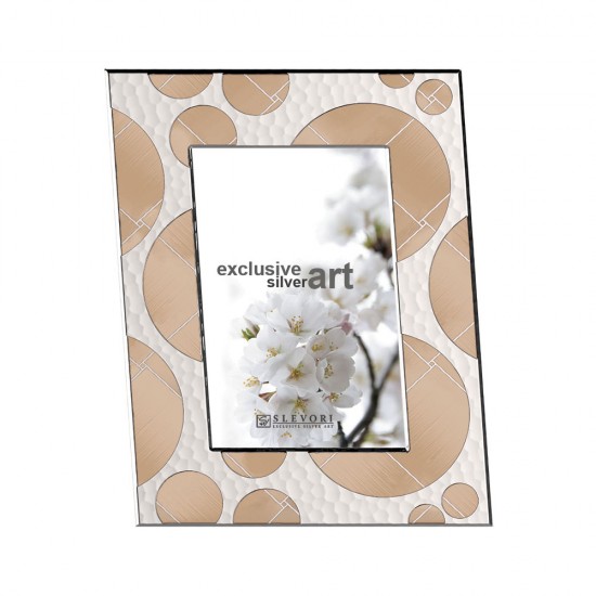 Κορνίζα Επισμαλτωμένη K5001 Κύκλοι-Ακτίνα Μπεζ