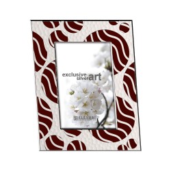 Κορνίζα Επισμαλτωμένη K5002 Κύκλοι-Κύμα Κόκκινο