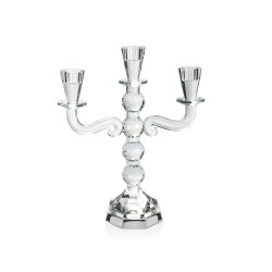 Κηροπήγιο γυάλινο τριών θέσεων