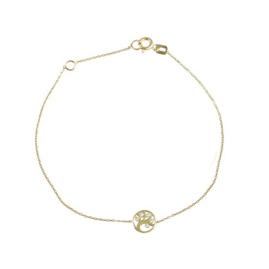 Βραχιόλι Δέντρο από Χρυσό 9Κ