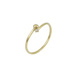 Δαxτυλίδι Bypass από Χρυσό 9Κ