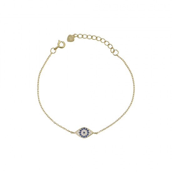 Βραχιόλι Μάτι από Ασήμι 925