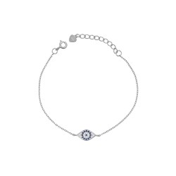 Βραχιόλι Μάτι από Ασήμι 925