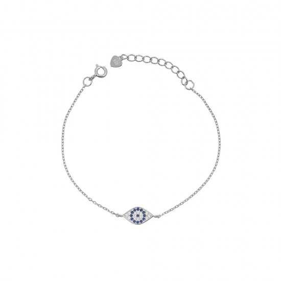 Βραχιόλι Μάτι από Ασήμι 925