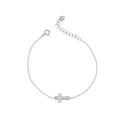 Βραχιόλι Σταυρός από Ασήμι 925