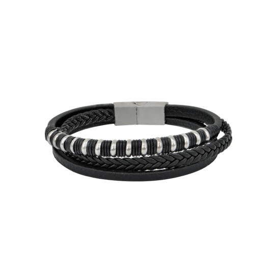 Ανδρικό Βραχιόλι Τριπλό από Ατσάλι