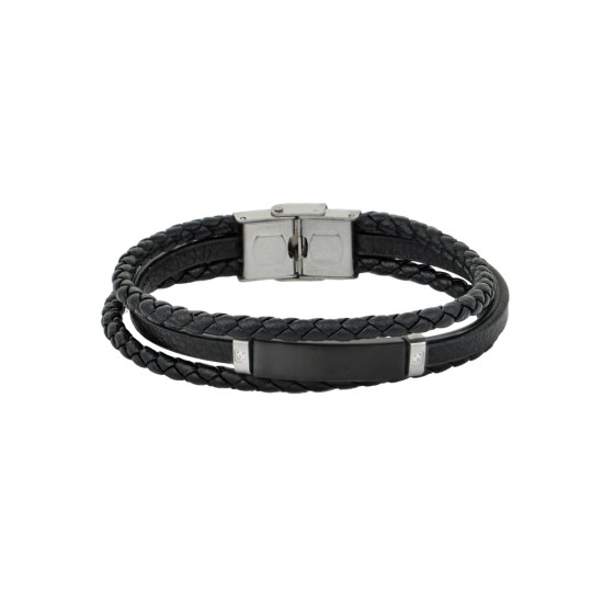Ανδρικό Βραχιόλι Τριπλό από Ατσάλι